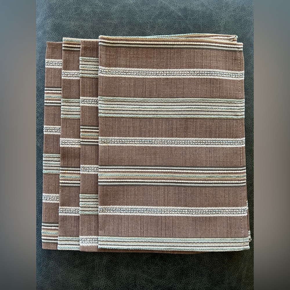 Placemats Set of 4 by Heritage Lace Brown/Sage